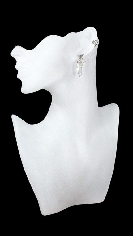 Single Ohrring / Earcuff Bergkristall