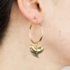 Ohrring Gold Creole Shark