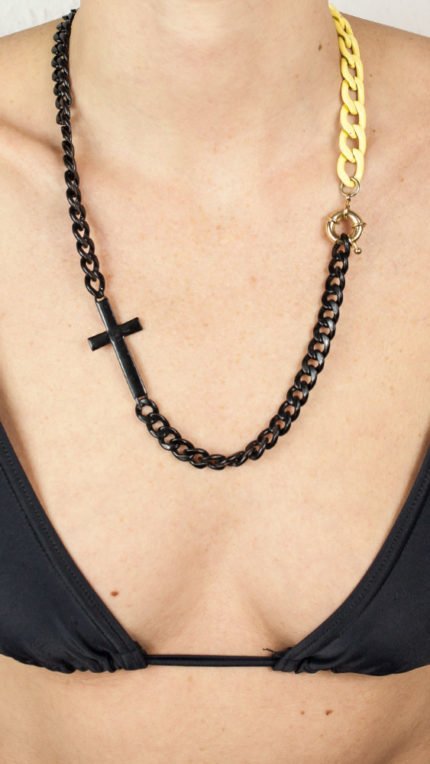 Collier / Armband Kreuz Körper