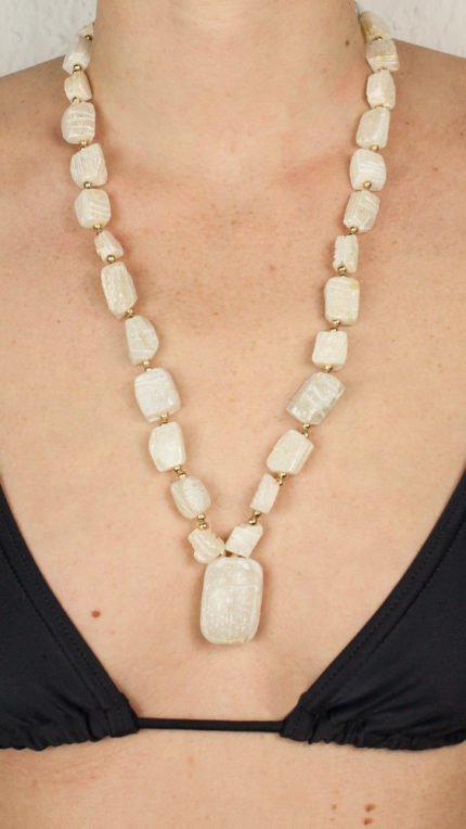 Lange Kette Speckstein