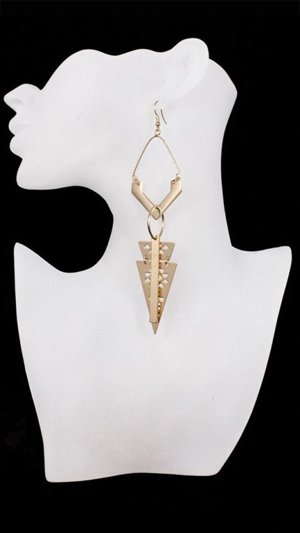 Single Ohrring goldener Pfeil